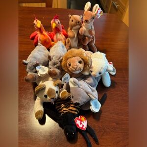 1996 Ty Beanie Babies 11 in lot